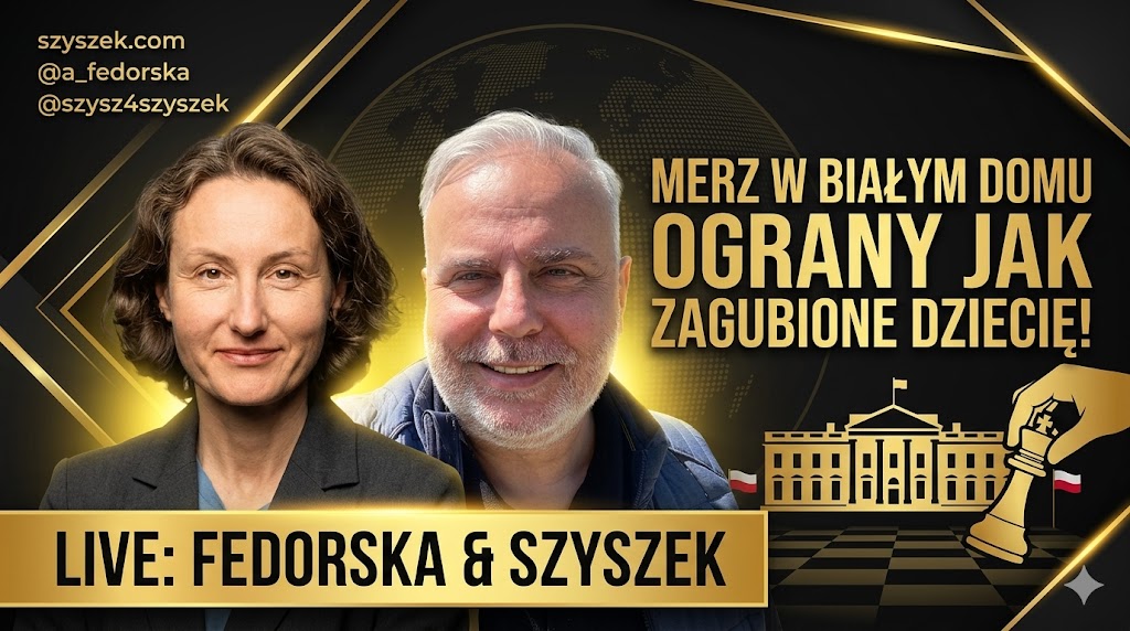 Merz w Białym Domu, ograny jak zagubione dziecie. Live Szyszek i Fedorska